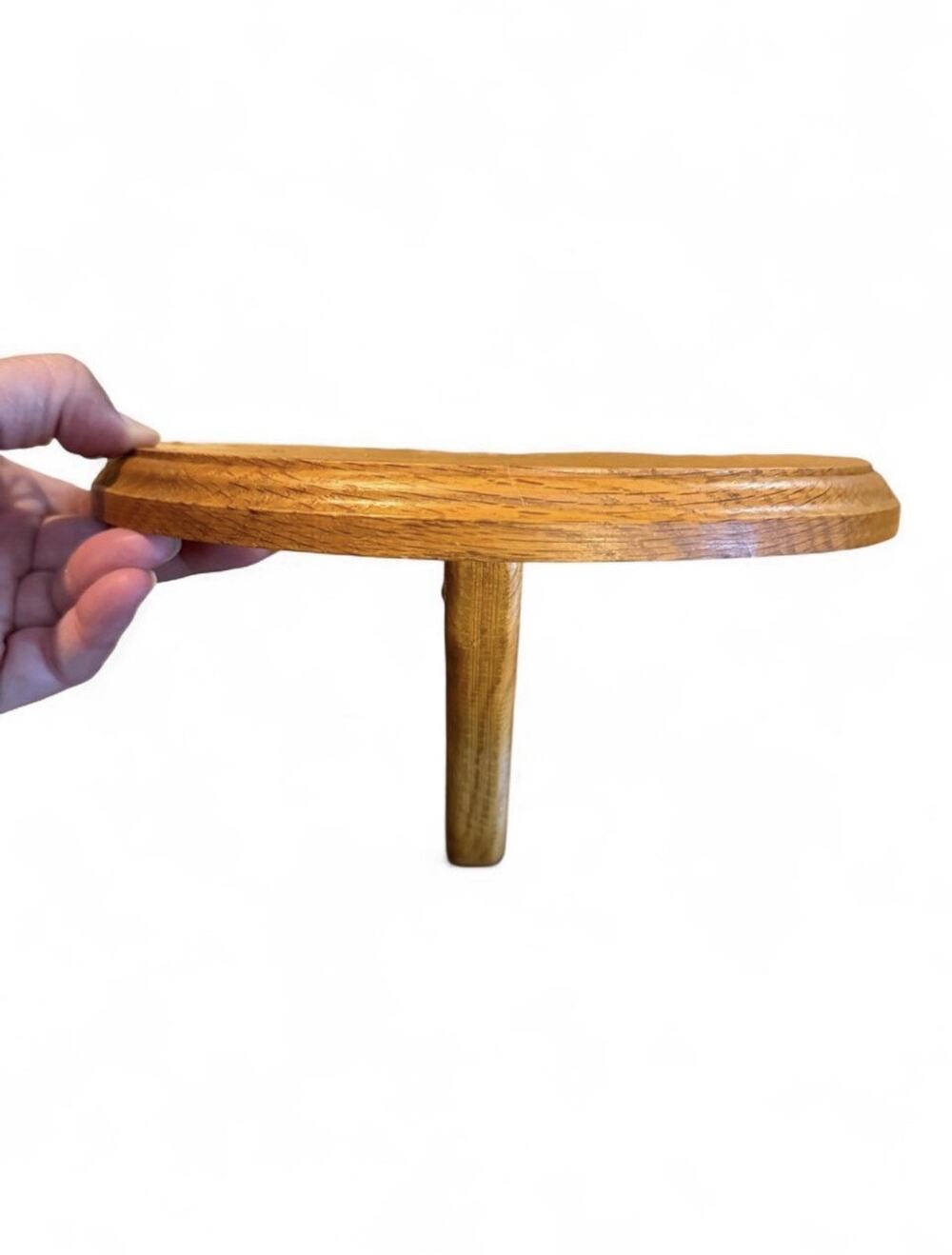 Handmade Solid Oak Wall Shelf 10” x 5” Cottagecore Grandmacore Country VTG Decor